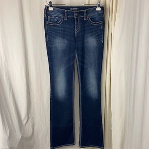 SILVER SUKI 29/35 29 35 Mid Fluid Slim Boot Jeans Tall Long PERFECT 6 8